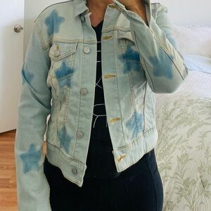 LuLaRoe Light Blue Star Jean Jacket